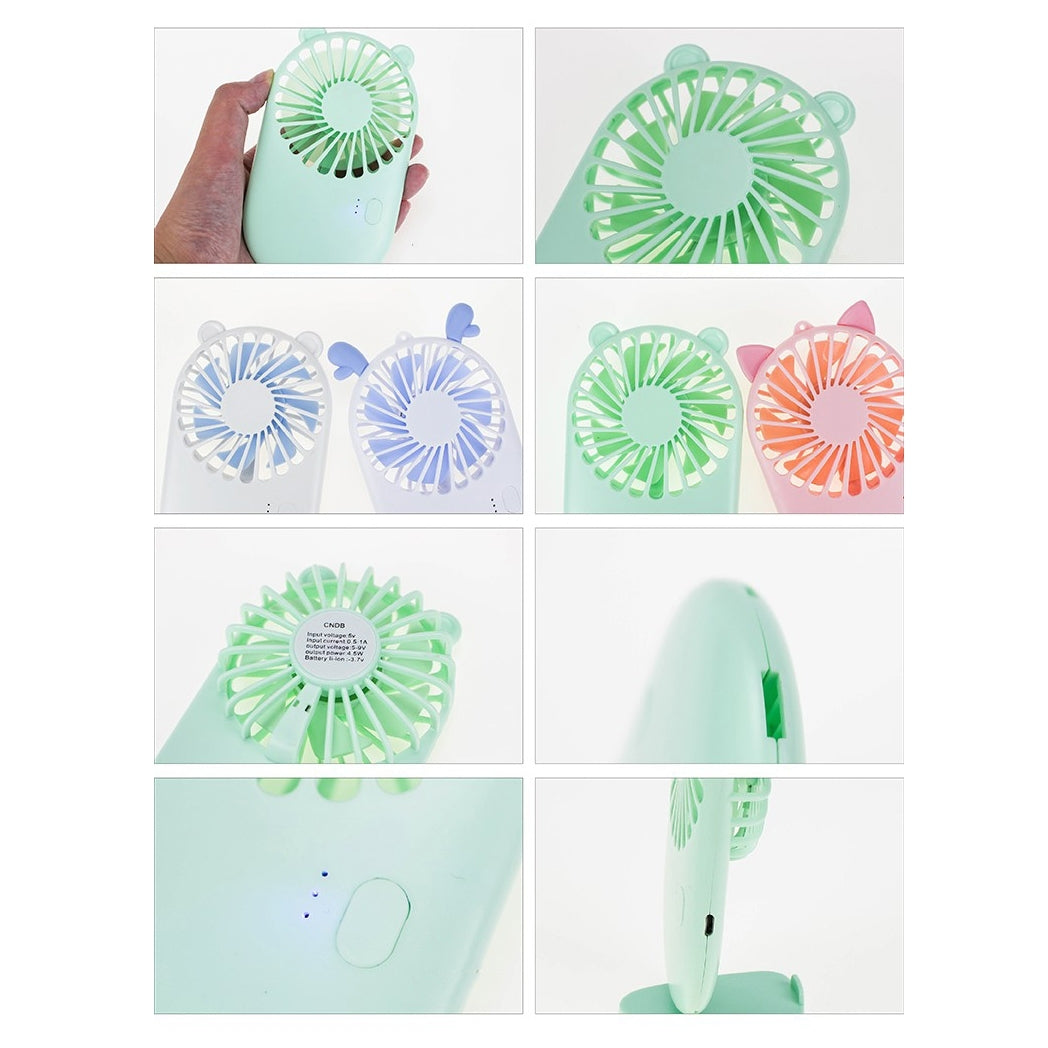 口袋薄型手機支架小風扇