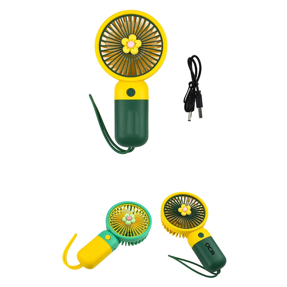 小花造型拼色USB風扇