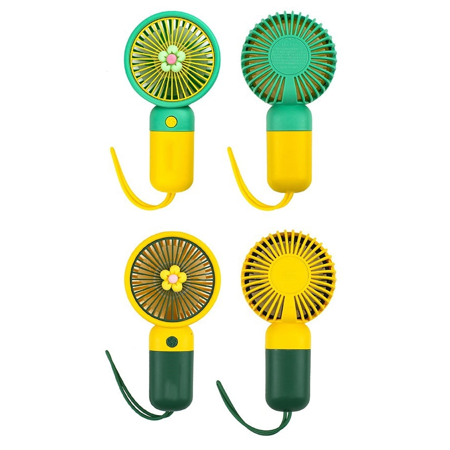 小花造型拼色USB風扇
