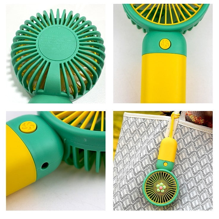 小花造型拼色USB風扇