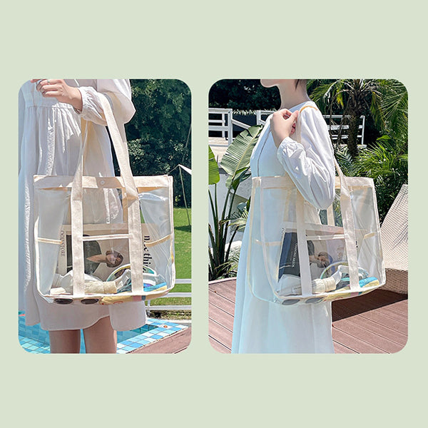 透明PVC沙灘包