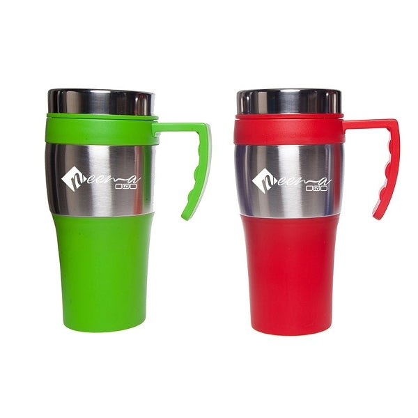 400ml手把不鏽鋼車用保溫杯