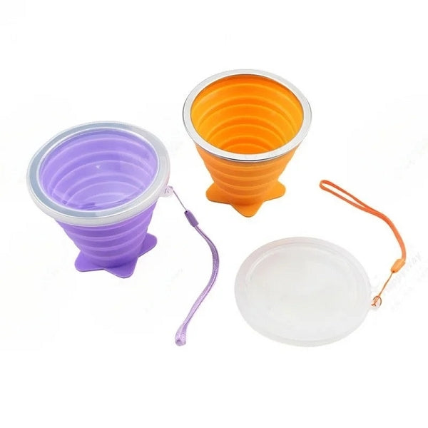 隨身摺疊矽膠水杯