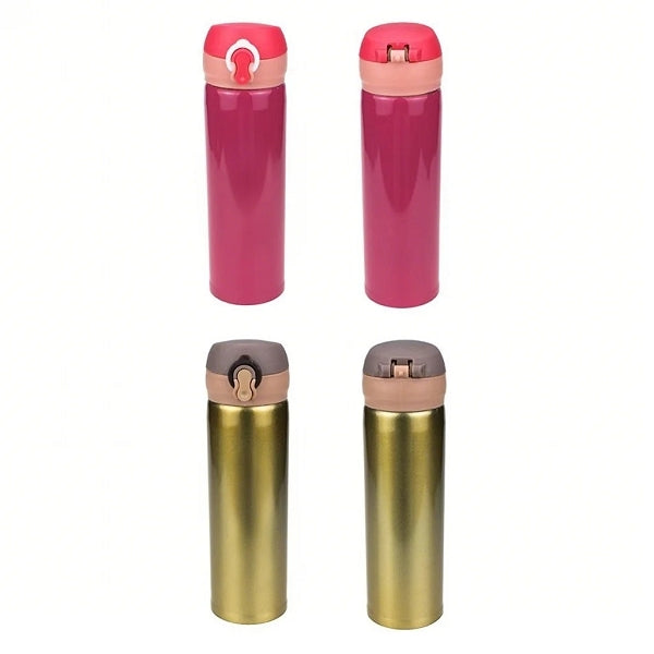 500ml按壓彈蓋便攜保溫杯