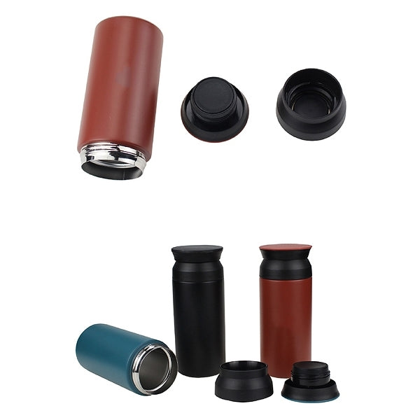 350ml不銹鋼平蓋保溫杯