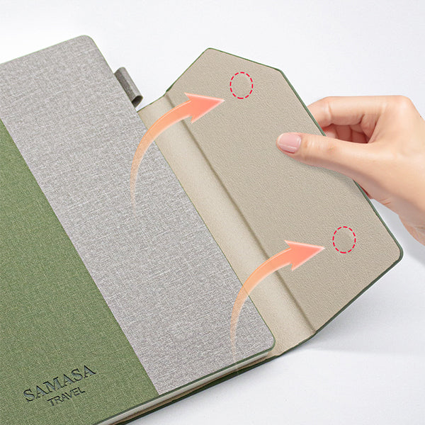 拼色PU皮筆記本