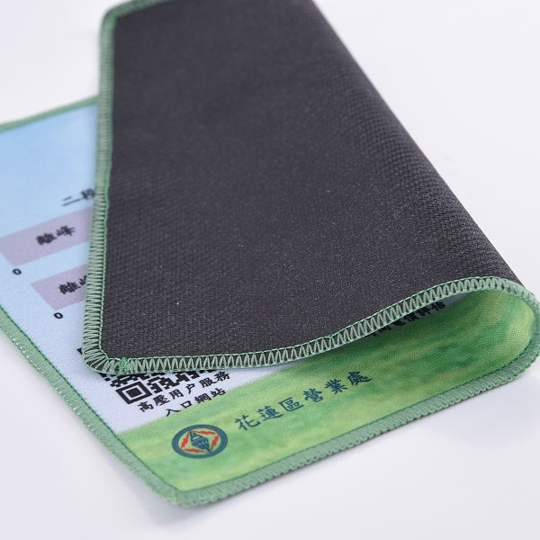 拷克邊超細纖維滑鼠墊