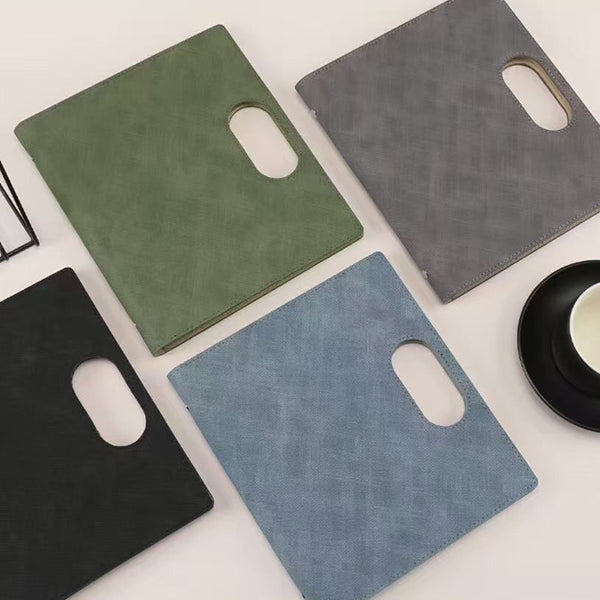 A5手提活頁筆記本-PU皮工商日誌