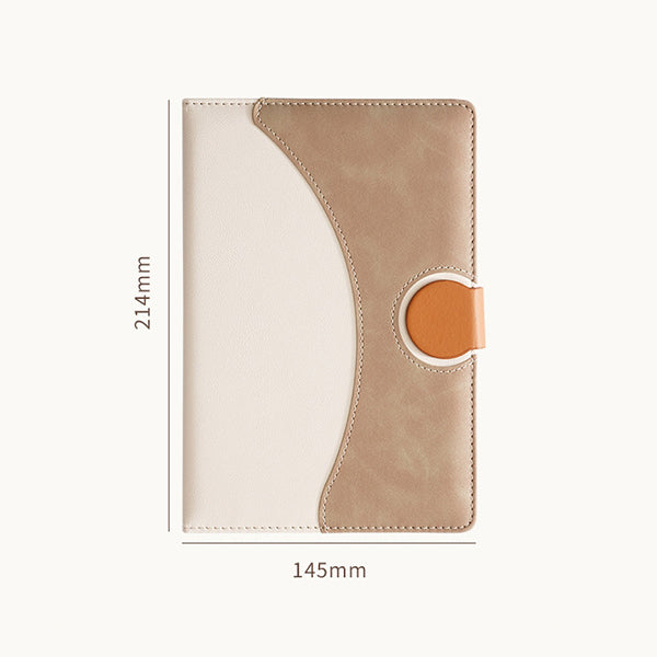 A5拚色PU皮革筆記本