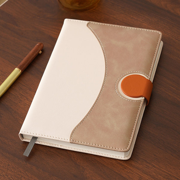 A5拚色PU皮革筆記本