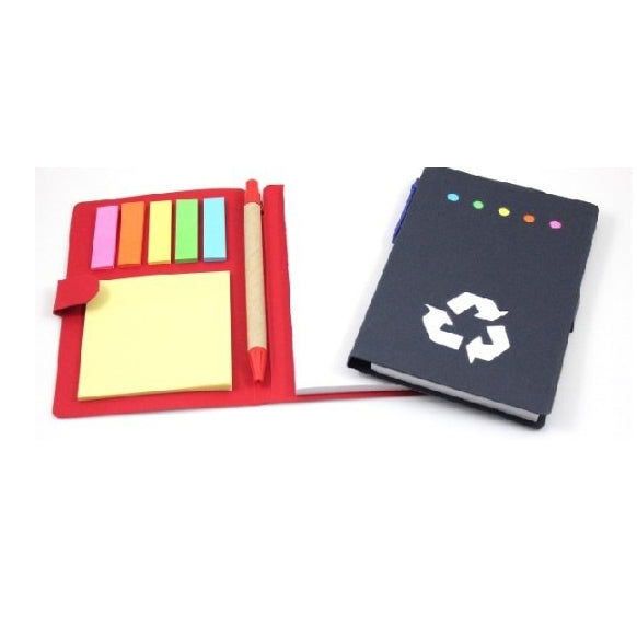 三合一附筆便利貼筆記本