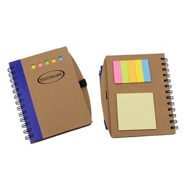 三合一線圈便利貼筆記本