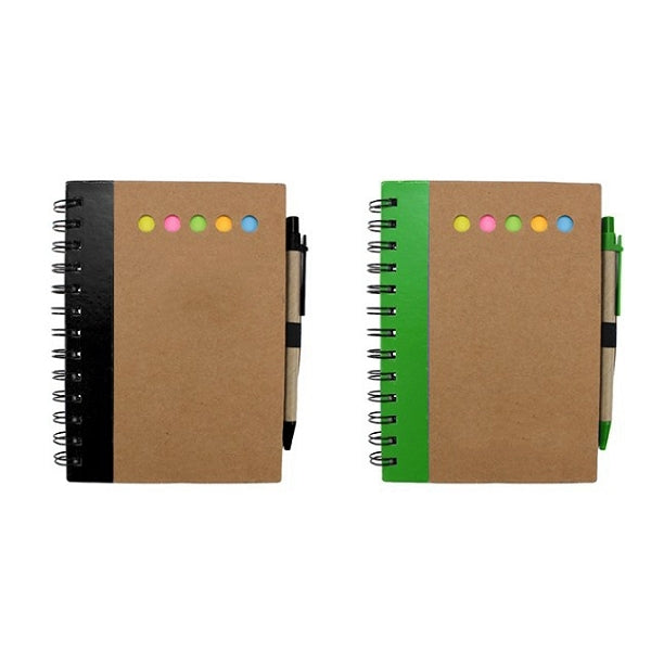 三合一線圈便利貼筆記本