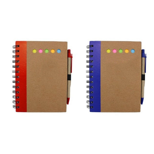 三合一線圈便利貼筆記本