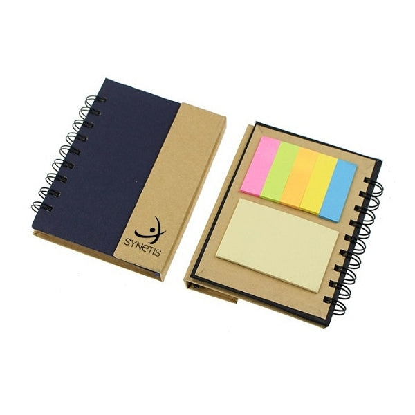 彩色封面線圈附筆便利貼筆記本