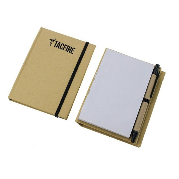 硬殼封面牛皮紙便利貼筆記本