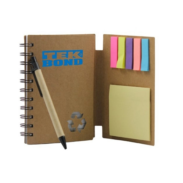 多功能牛皮紙附筆便利貼記事本