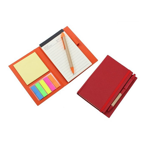 五色標鬆緊帶附筆記事本便利貼