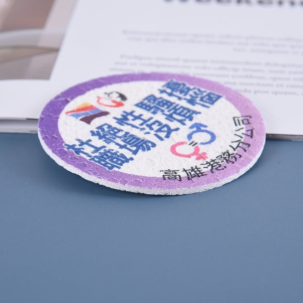 壓縮木漿海棉-單面彩色印刷