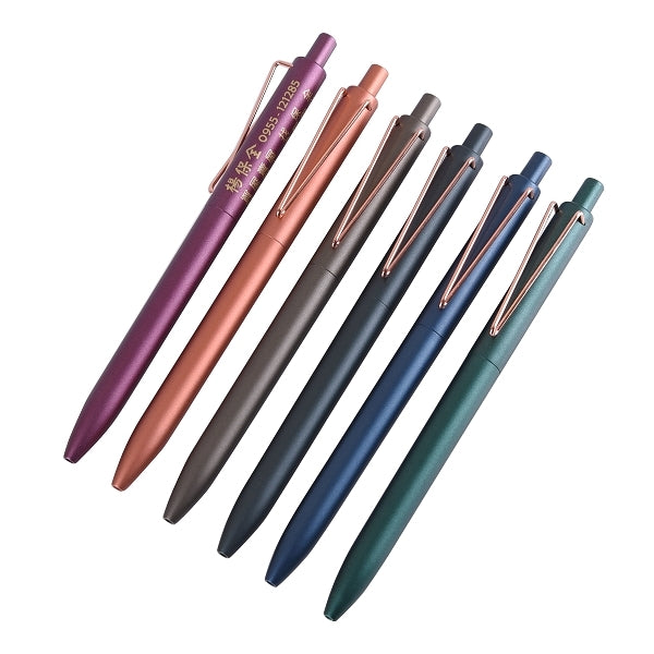 玫瑰金筆夾中油筆