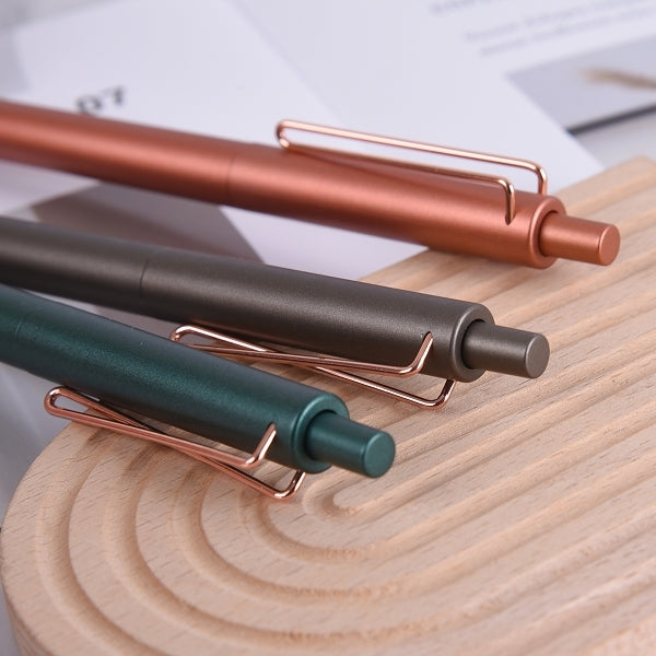 玫瑰金筆夾中油筆