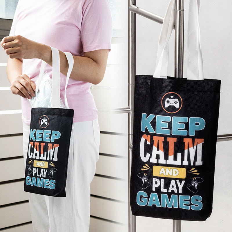 不織布袋21x30x5cm短提把