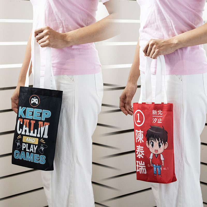 不織布袋21x30x5cm短提把