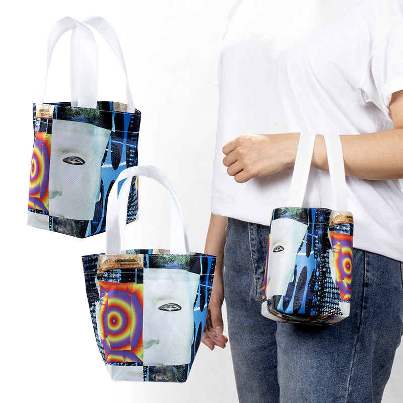 不織布袋23x18x13cm短提把