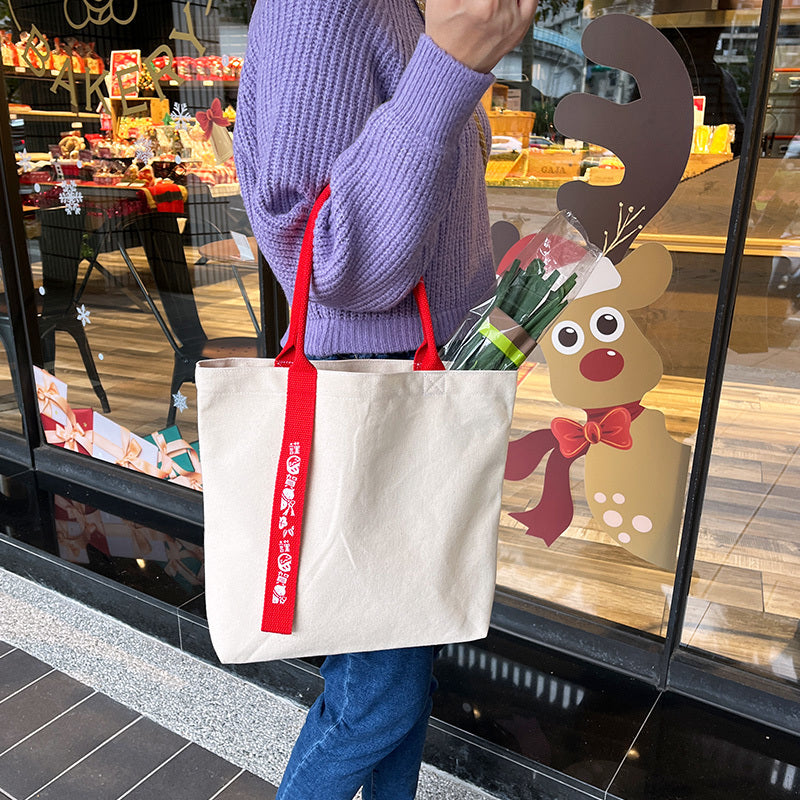 本白帆布袋-SP編織提把