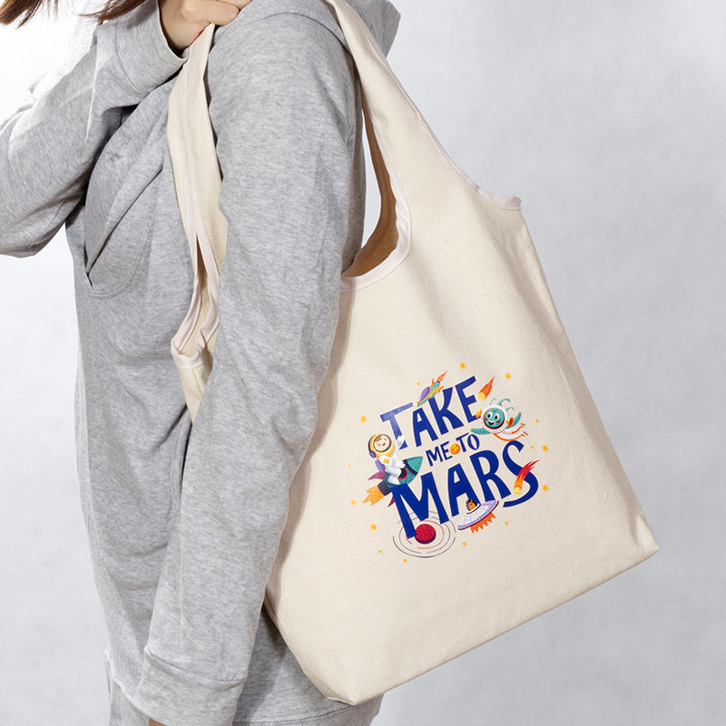 袋提一體帆布背心包