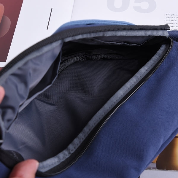 滌綸多隔層大容量斜垮包