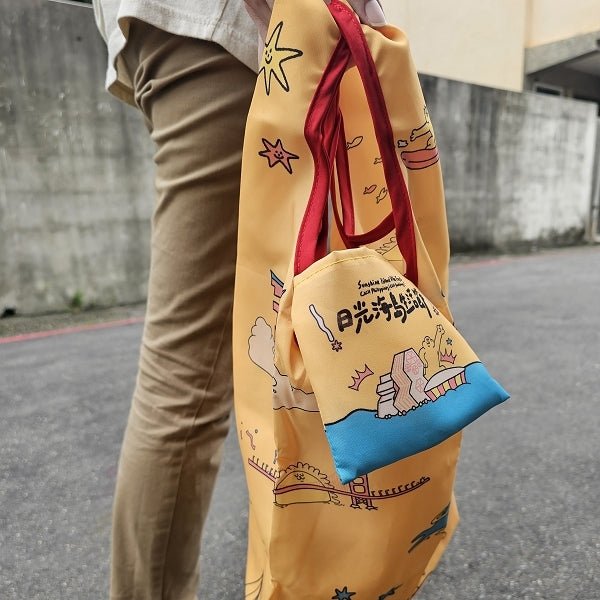 75D雙透布摺疊手提收納袋