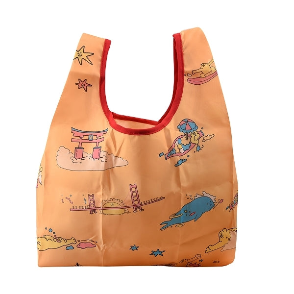 75D雙透布摺疊手提收納袋