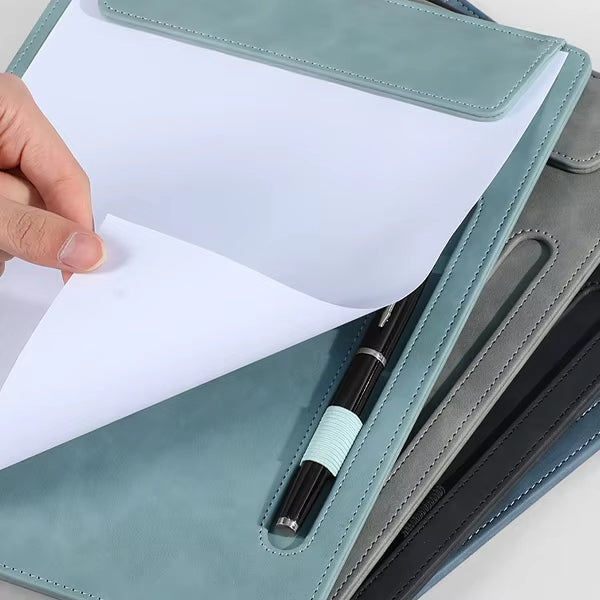 A4多功能皮革文件夾板