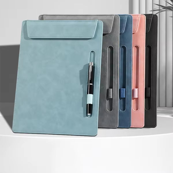 A4多功能皮革文件夾板