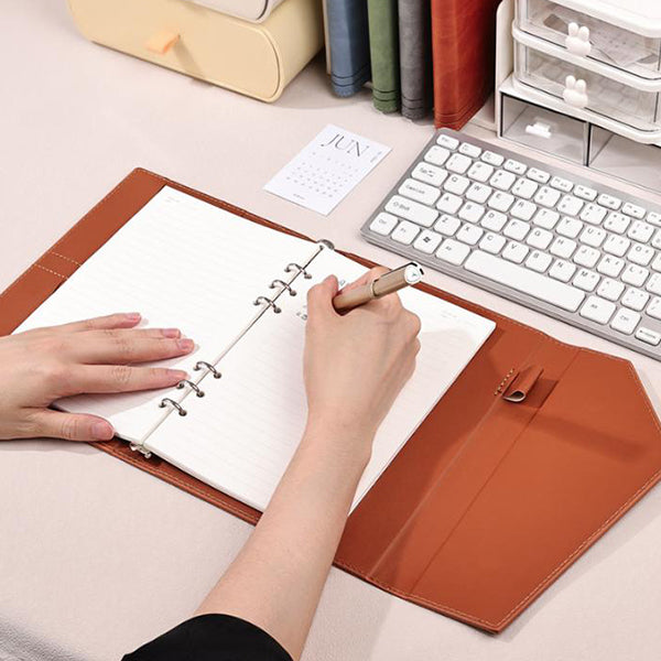 A5三折壓印活頁筆記本