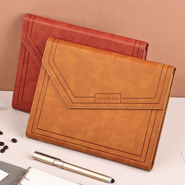 A5三折壓印活頁筆記本