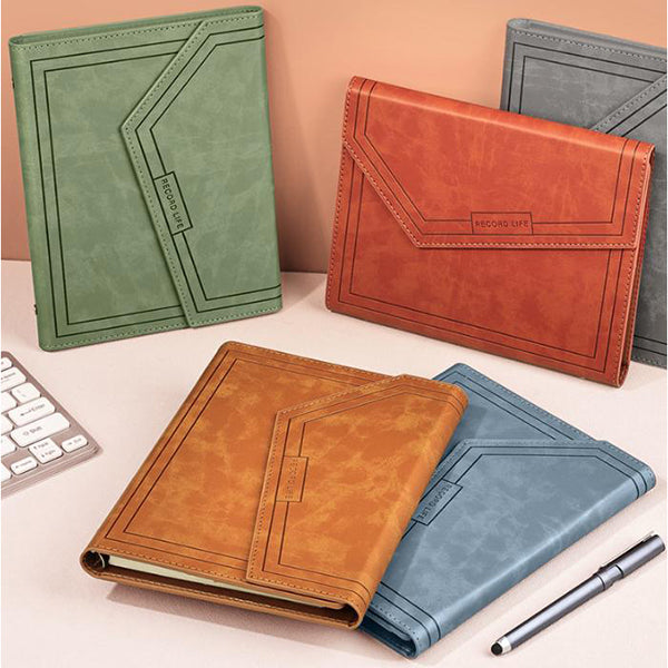 A5三折壓印活頁筆記本