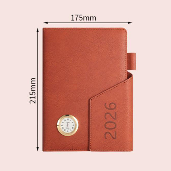 三折小時鐘高級筆記本