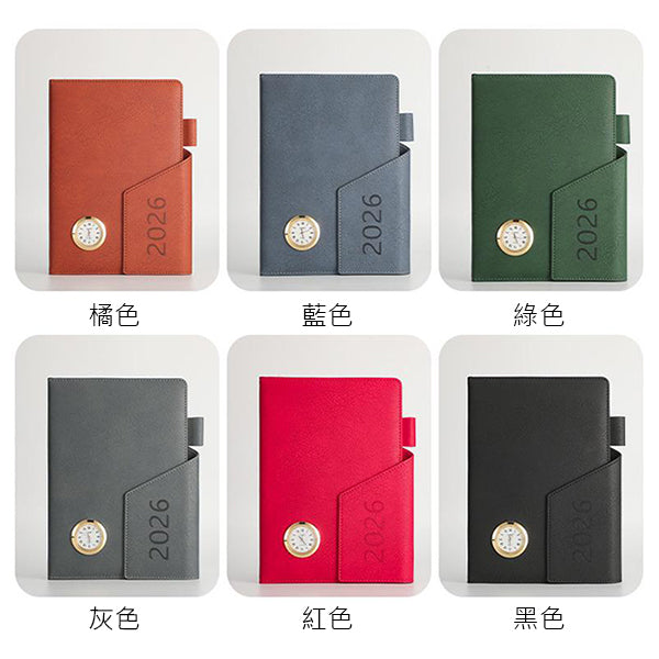 三折小時鐘高級筆記本