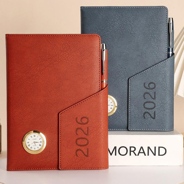 三折小時鐘高級筆記本