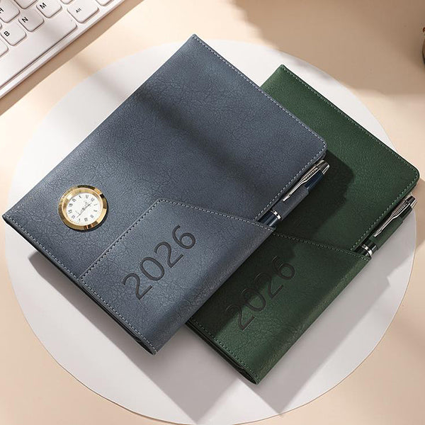 三折小時鐘高級筆記本