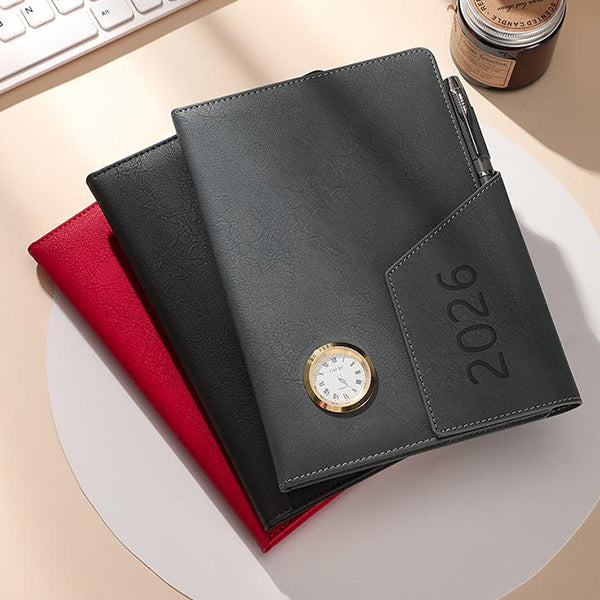 三折小時鐘高級筆記本