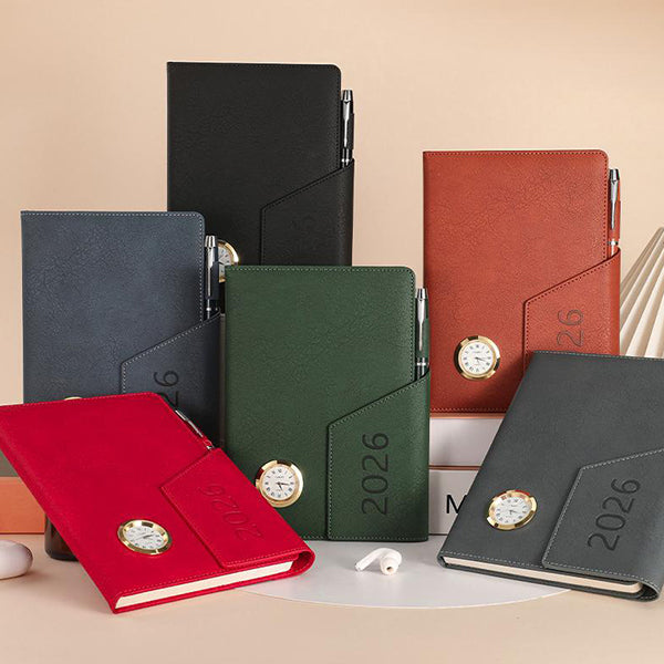 三折小時鐘高級筆記本