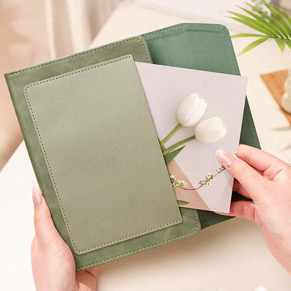 A5三折綁帶記事本