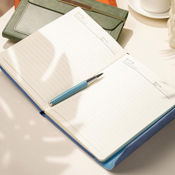 A5三折綁帶記事本
