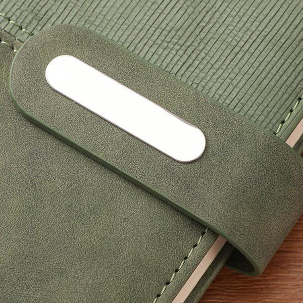 A5橫紋皮面筆記本-商務記事本訂製