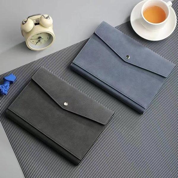 扣環皮革活頁記事本