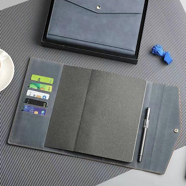 扣環皮革活頁記事本