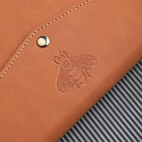 扣環皮革活頁記事本